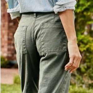 Frank & Eileen pants kinsale flax linen raw hem